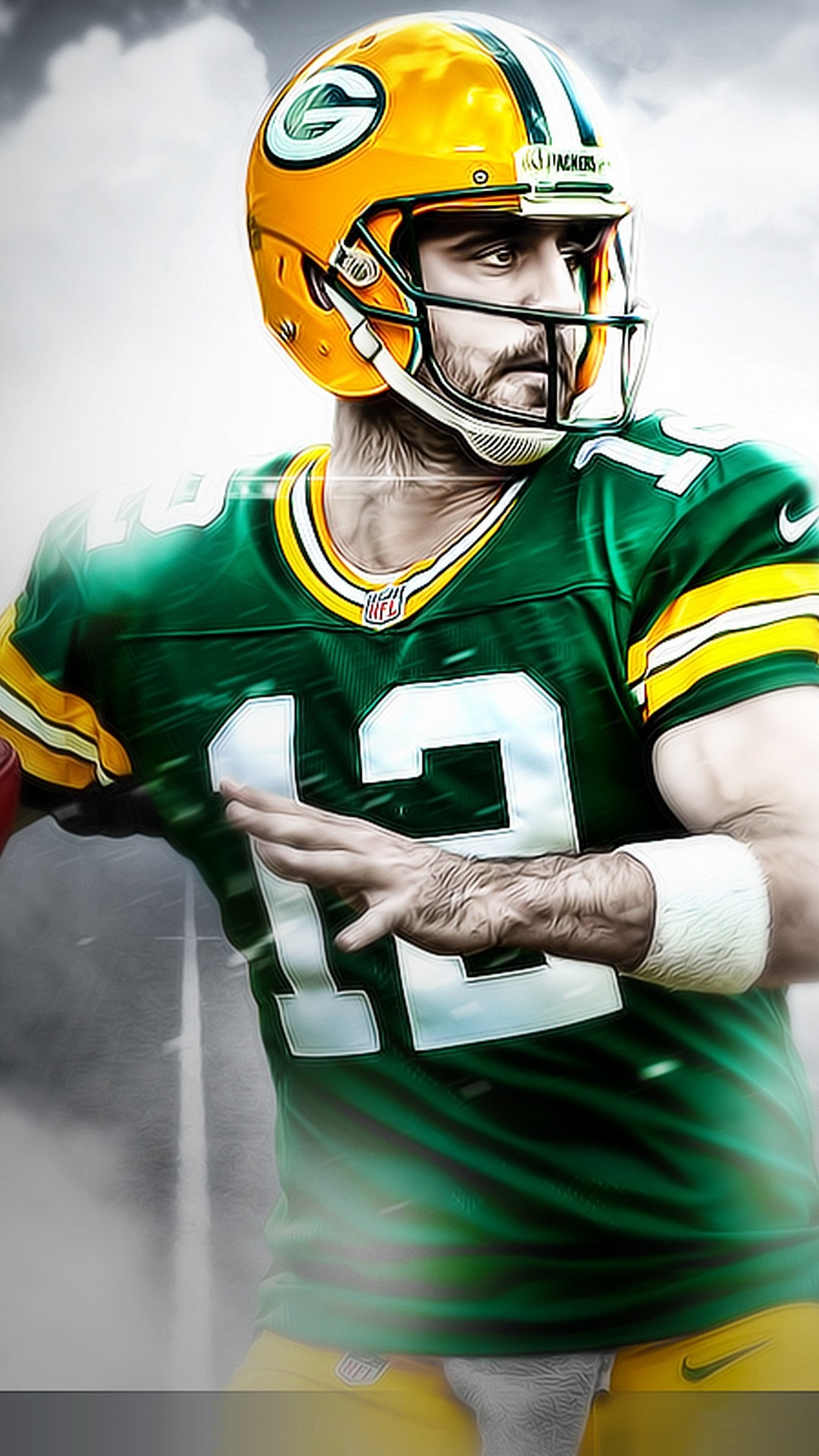 Aaron Rodgers iPhone X Wallpaper with high-resolution 1080x1920 pixel. Download and set as wallpaper for Apple iPhone X, XS Max, XR, 8, 7, 6, SE, iPad, Android